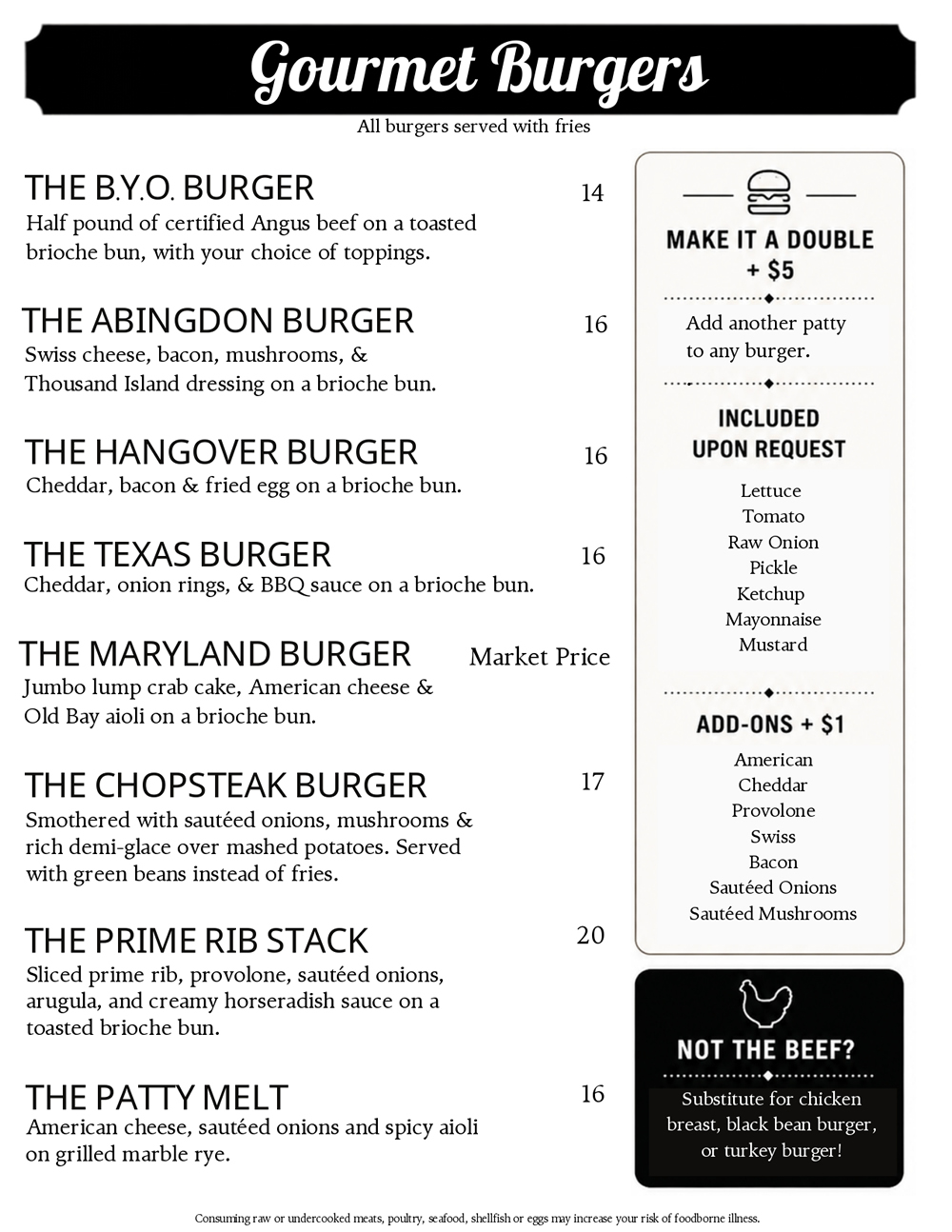 Restaurant Menu Page 4
